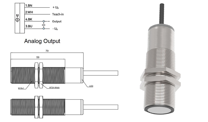 Cảm biến siêu âm đo mức nước