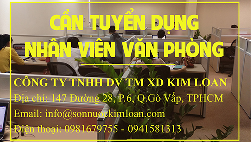 TUYỂN NHÂN VIÊN VĂN PHÒNG