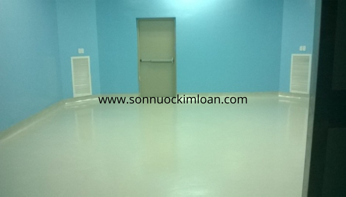 THI CÔNG SƠN EPOXY CHO SÀN BỆNH VIỆN .